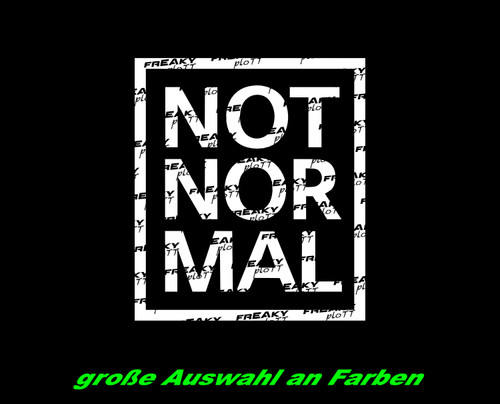 Adesivo sticker not normalil - not,