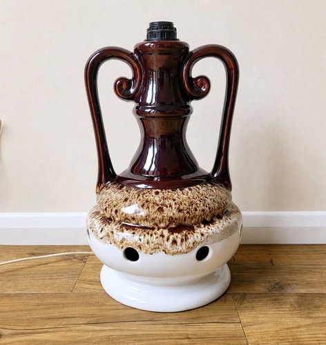 West german pottery floor lamp - west,
