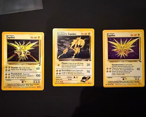 Zapdos trio wotc - zapdos, holo