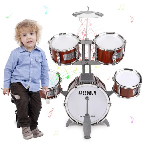 Batteria bambini rosso - batteria, marrone