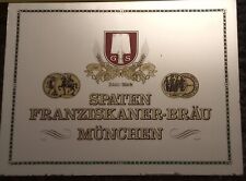 Vecchio specchio pubblicitario vintage SPATEN FRANZISKANER BRAU MUNCHEN