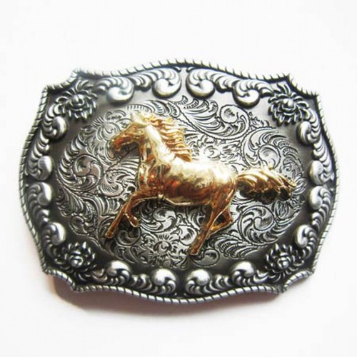 Fibbia cavallo gold - fibbia, cavallo,