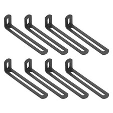 8 Pezzi Staffa a L Scanalata