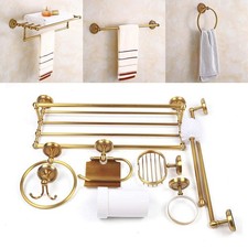 7X Kit Accessori Bagno Oro