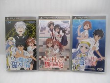 Psp Toaru Majutsu No Index,Railgun & Ensemble 3Games Japan PLAYSTATION Portatile