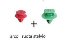 Kit clip fissaggio arco ruota - kit,