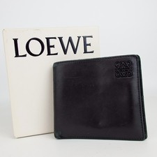 Autentico Portafoglio LOEWE 061509 Anagram Portafoglio Pelle [Usato]