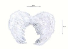 x Ali d' Angelo Piumate Sintetiche Bambini Adulti Halloween Carnevale 40x45 Fab