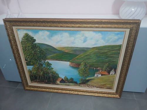 Grande quadro dipinto olio - grande, su