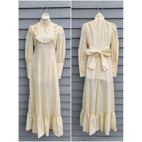 Maxi abito vintage pizzo