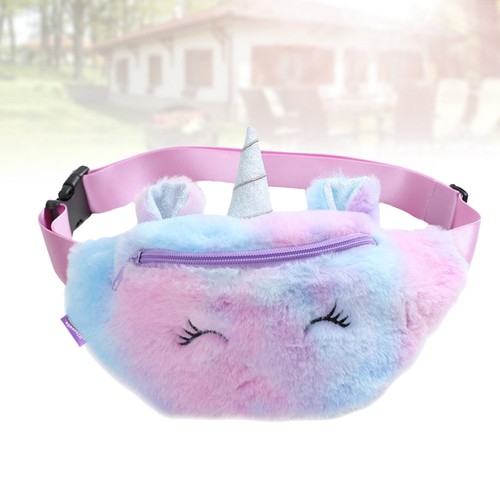 Borsa tracolla viola peluche - tracolla,