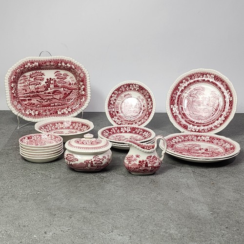 Spode copeland pink tower set - spode,