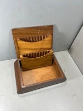 Scatola Porta Sigarette Legno Epoca Antica Lavorata