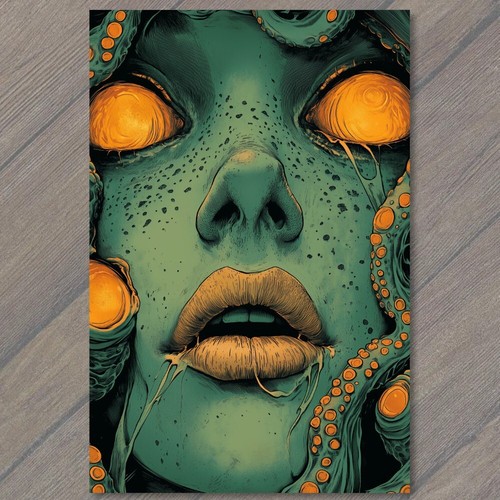 Sticker woman face - sticker,