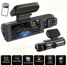 DASHCAM WIFI AUTO TELECAMERA PER AUTO DASHCAM ANTERIORE E POSTERIORE 1080P 2 CAM