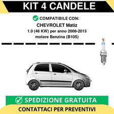 KIT 4 CANDELE per CHEVROLET