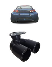 Terminale di Scarico per Smart Roadster Tipo 452 Nero Doppio Terminale di Scarico