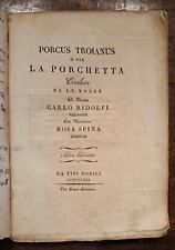 GASTRONOMIA - Porchetta! - Porcus Troianus, 1821 - NARDI - Verona Rimini Cucina