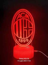 Lampada plexiglass calcio e - lampada,