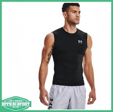 Canotta Under Armour uomo maglia smanicata tecnica palestra running padel tennis