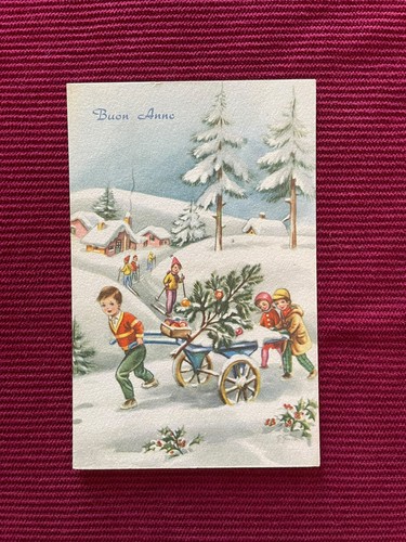Cartolina buon anno - cartolina, –