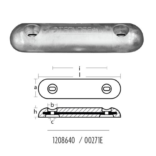 Tecnoseal 00271e anodo piastra - anodo,