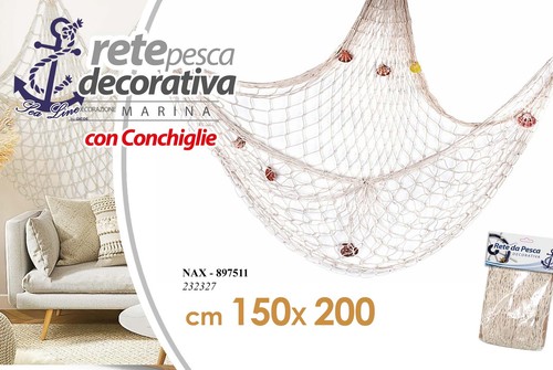 Rete pesca decorativa con - rete,