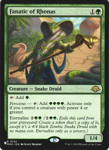 Mtg fanatic rhonas - of, near