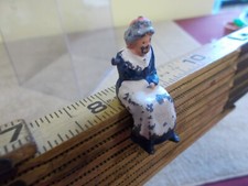 VTG CAST IRON TOY LADY SETTING