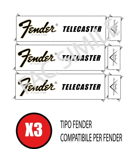 Decal tipo fender telecaster - fender,