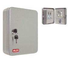 CASSETTA 48 POSTI CON 48 PORTACHIAVI COLORATI E ADESIVI NUMERATI E 2 CHIAVI