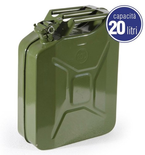 Tanica metallo benzina acciaio - metallo,