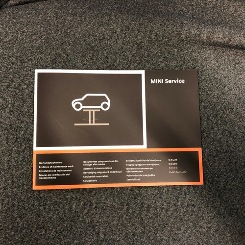 Bmw mini service book - service,