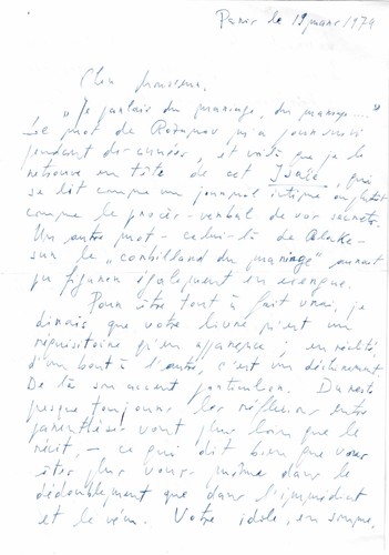 Emil cioran lettre - emil,