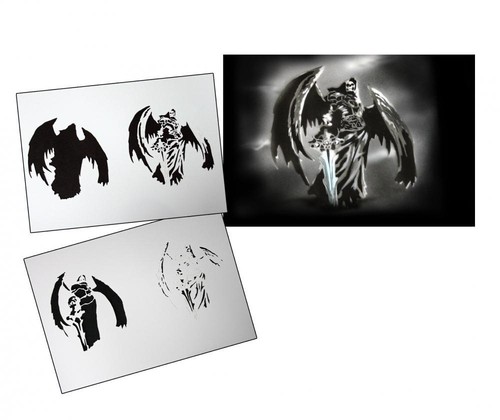 106 fallen angel - angel, stencil
