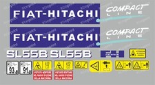 Fiat-Hitachi SL 55 B decalcomanie adesive, kit Completo