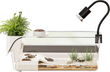 Grande Vasca per Tartarughe | Grande Terrario Amovibile,Vasca Trasparente per Ta