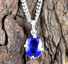 Ciondolo Uomo 9 Ct Topazio Blu