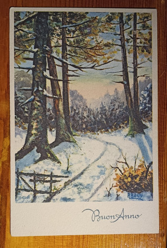 M26 cartolina buon anno - anno,