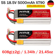 2 pezzi HRB 5s 18,5V 5000mAh XT90 batteria lipo per elicottero RC aereo