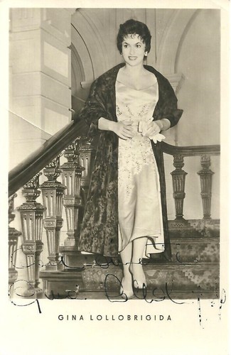 Gina lollobrigida autografo - gina,