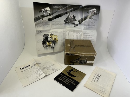 Vtg box papers - for, daiwa