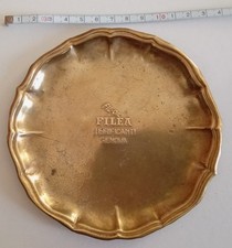 GENOVA LUBRIFICANTI FILEA POSACENERE PUBBLICITARIO PIATTINO IN OTTONE VEDI...