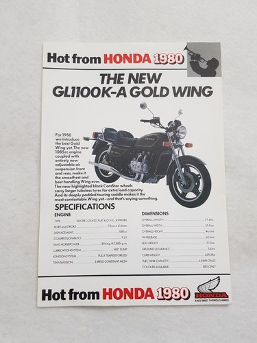 Honda gl1100 goldwing scheda - gl1100,
