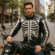 Giubbotto pelle uomo moto