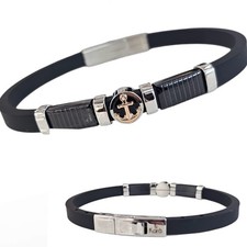 Bracciale uomo in caucciù e