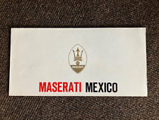 MASERATI MESSICO BROCHURE 1969