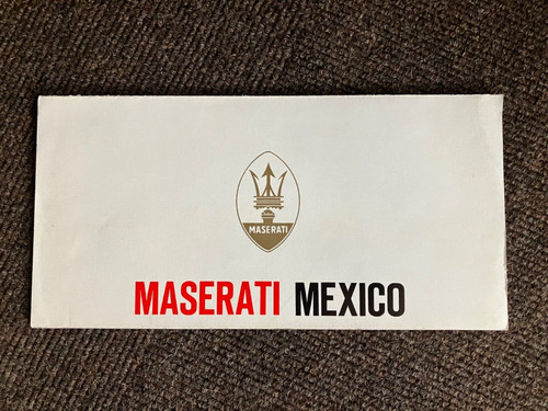 Maserati messico brochure 1969 - maserati,