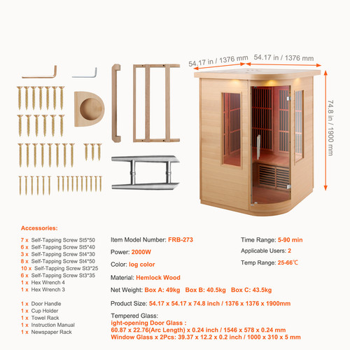 Cabina infrarossi sauna a - infrarossi,