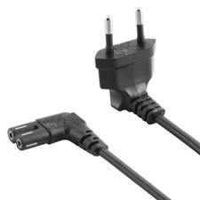 Cavo Alimentazione Cavo Alimentazione Spina Elettrica a C7 CEE 7/16 con 2x Fori Femmina